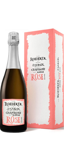 Louis Roederer Brut Nature Rosé Philippe Starck díszdobozban